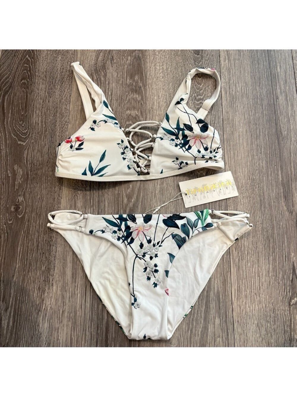 TiniBikini Vibrant Floral Bikini Set Size XS NWT